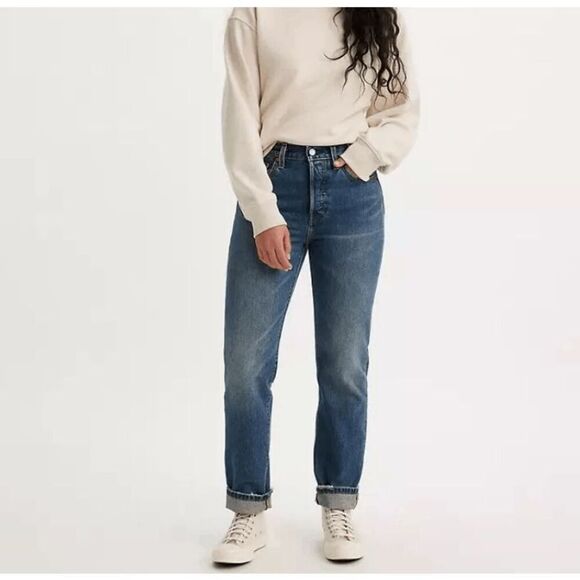 Levi's 501 Original 150th Birthday Selvedge Jeans Gold Digging Blue size 26x30 R - Picture 1 of 13